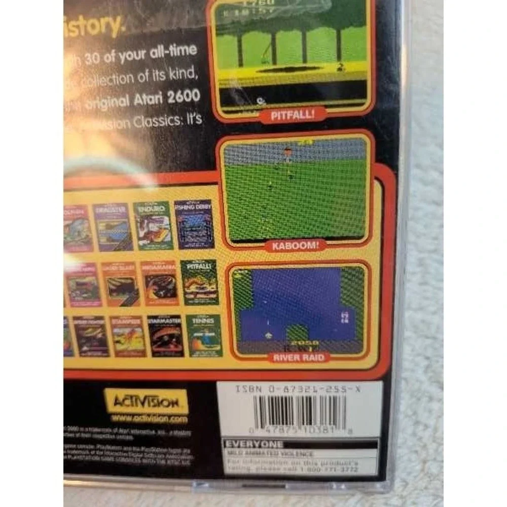 Activision Classics 30 Games Atari 2600 Collection Playstation PS1 Disc Manual